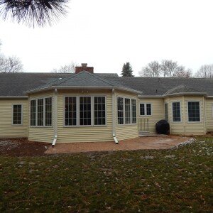 Matching the roof line and kitchen nook